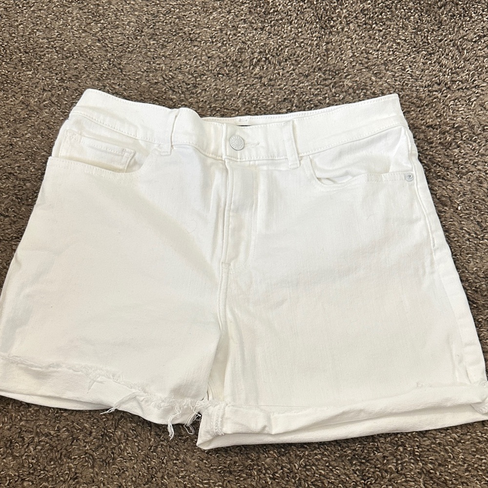 Express Women's White Jean Shorts